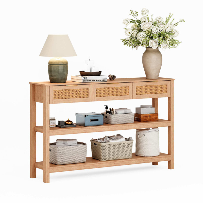Bay Isle Home™ 51" Natural Entryway Console Table | Wayfair